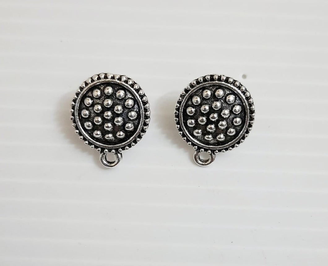Antique Metal Stud Silver-  SS26