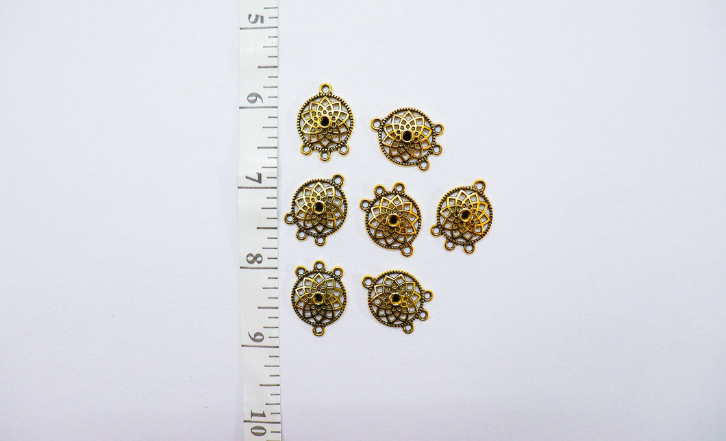 Antique Gold Charms AL41- Gold-Pack of 5