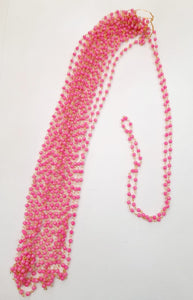 Pearl Link Chain - Pink Color - 1Meter