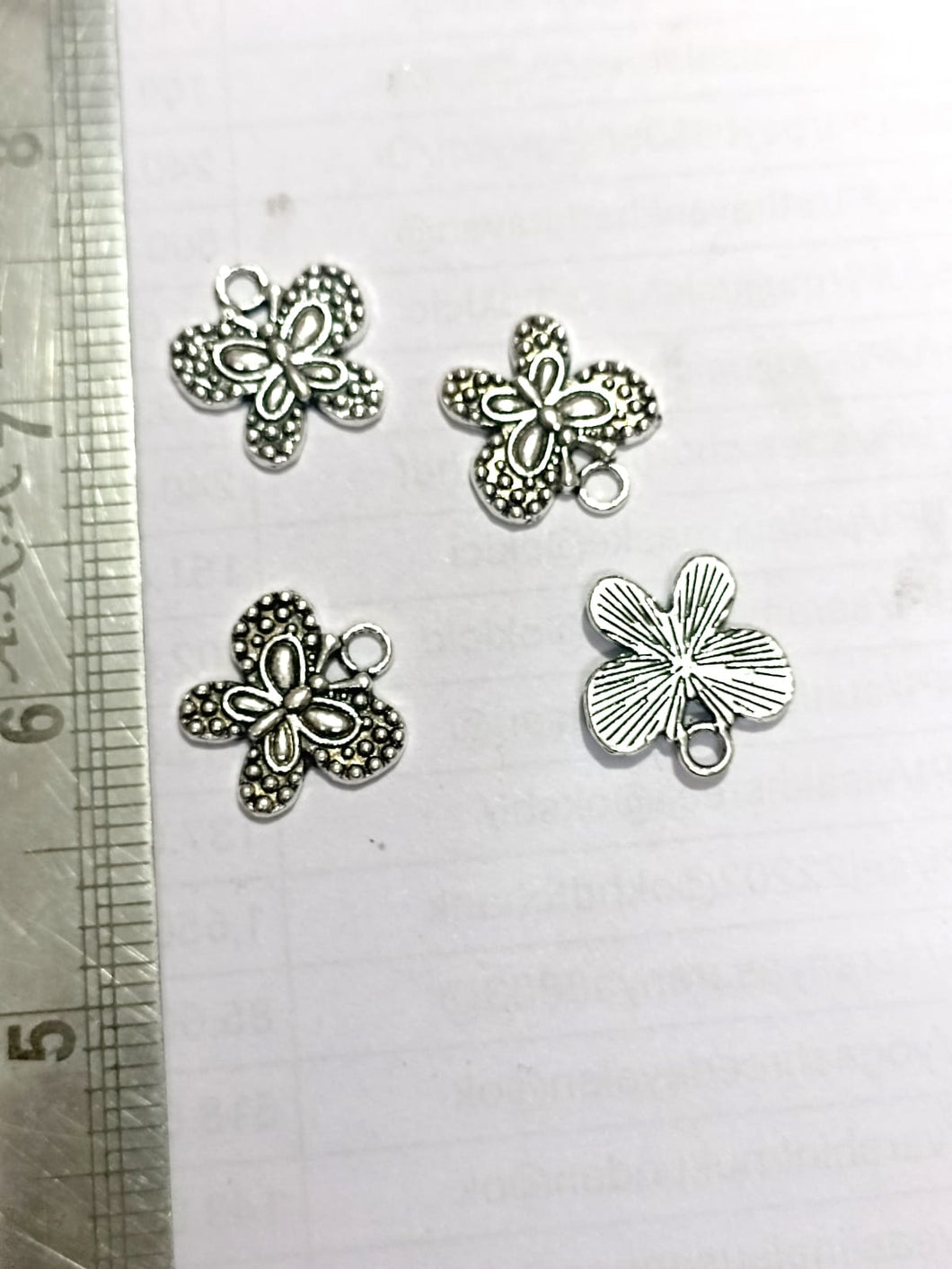 Silver Butterfly Charms C3