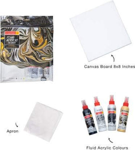 Camel - Fluid Acrylic Colours Monochrome Shades DIY Kit