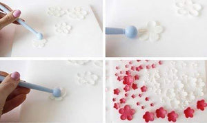 Eshwarshop 8Pcs/ 16 Patterns Fondant Cake Decorating Flower Sugar Craft Modelling Tools Clay Tool