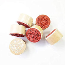 Load image into Gallery viewer, Wooden Rubber Stamps - Thank You New Wishes
