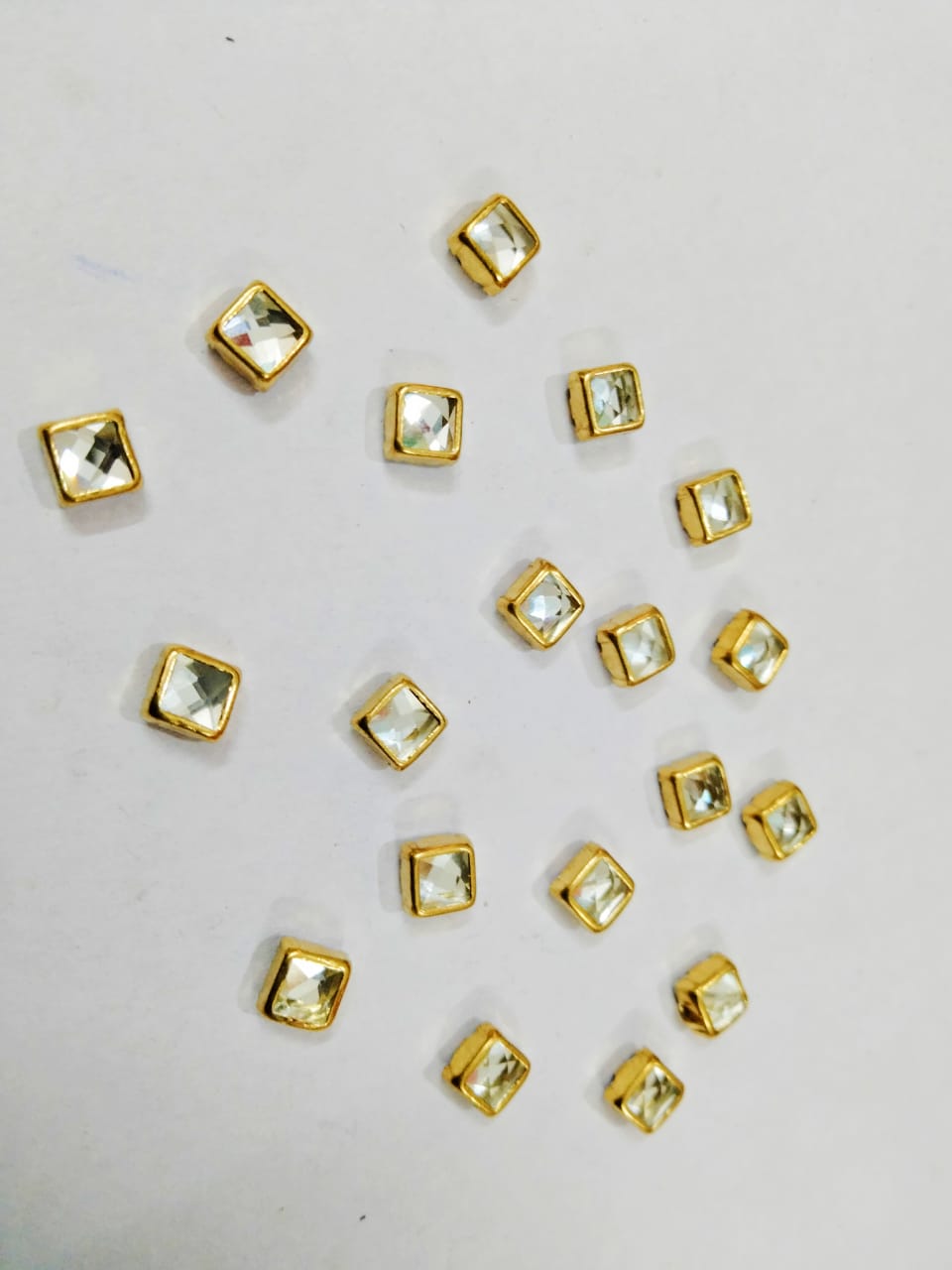 100 Gram Squire Shape 06 mm Kundan Stone Flat Back (100 gm No 143)