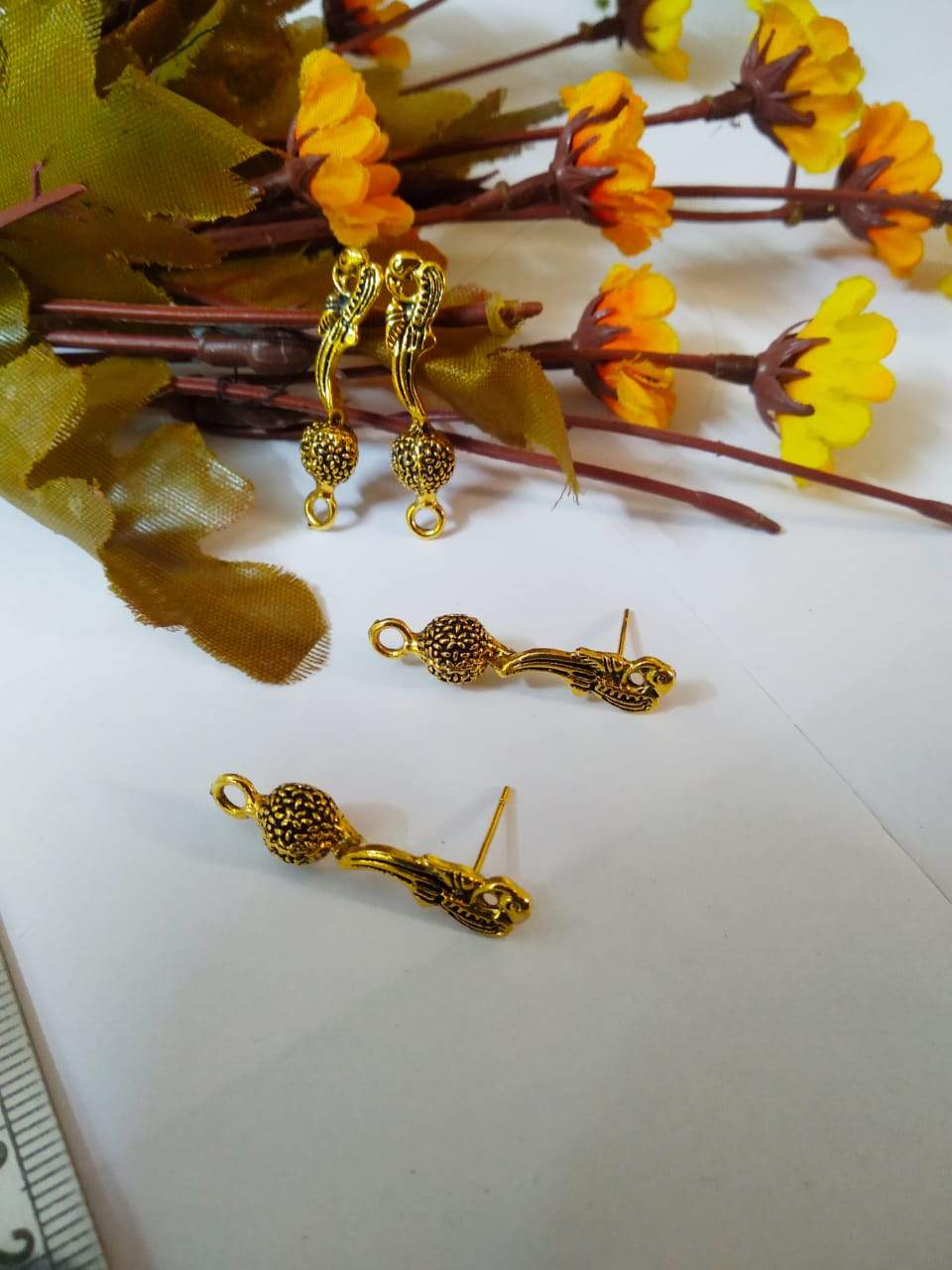 Antique Metal Gold Stud Asn01 Stud