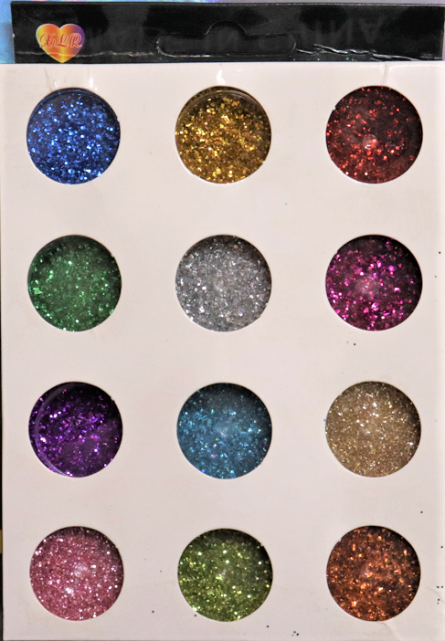 Glitter Powder And Art Decoration set of 12 for Nail Art, Craft work, Art & Craft