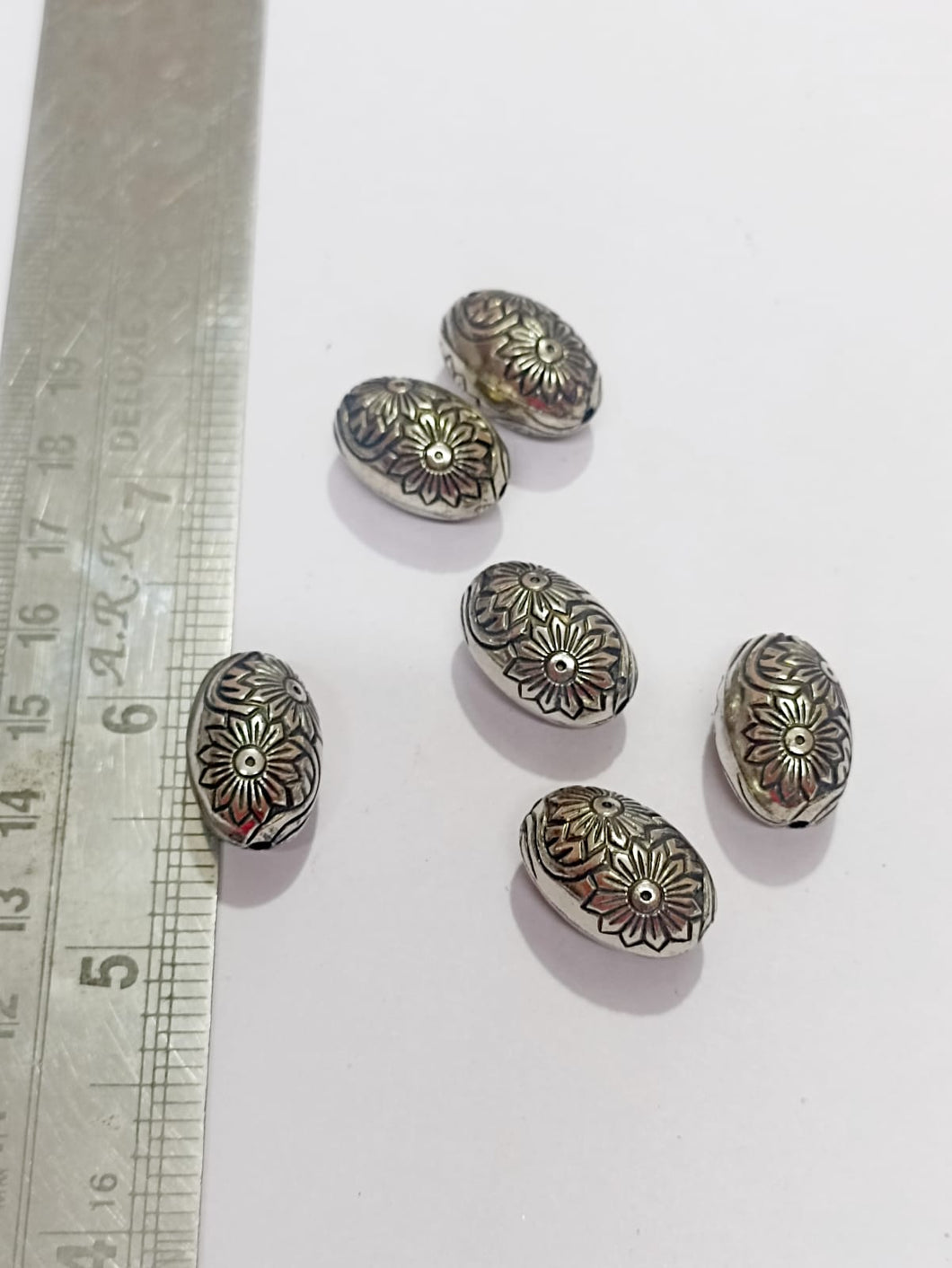 Silver Beads CCB 002