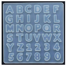 Load image into Gallery viewer, Resin Silicone Mould Alphabet and Number 4 mm Thick &amp; 0.75 Inches
