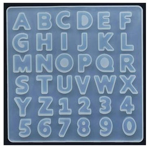 Resin Silicone Mould Alphabet and Number 4 mm Thick & 0.75 Inches