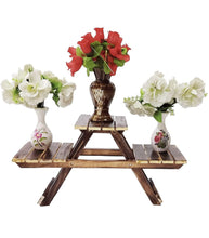 Load image into Gallery viewer, Wooden Planter 3 Rack Stand for Flowers Pots
