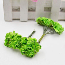 Load image into Gallery viewer, Artificial Paper Rose Flower For Tiara Making Decoration Party Diy Materials 12 X Bunch=144 Pcs
