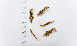 Antique Metal Peacock Stud -  ASNM-11