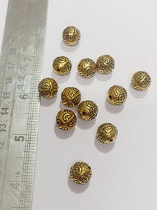 Antique Gold Beads CCB 65