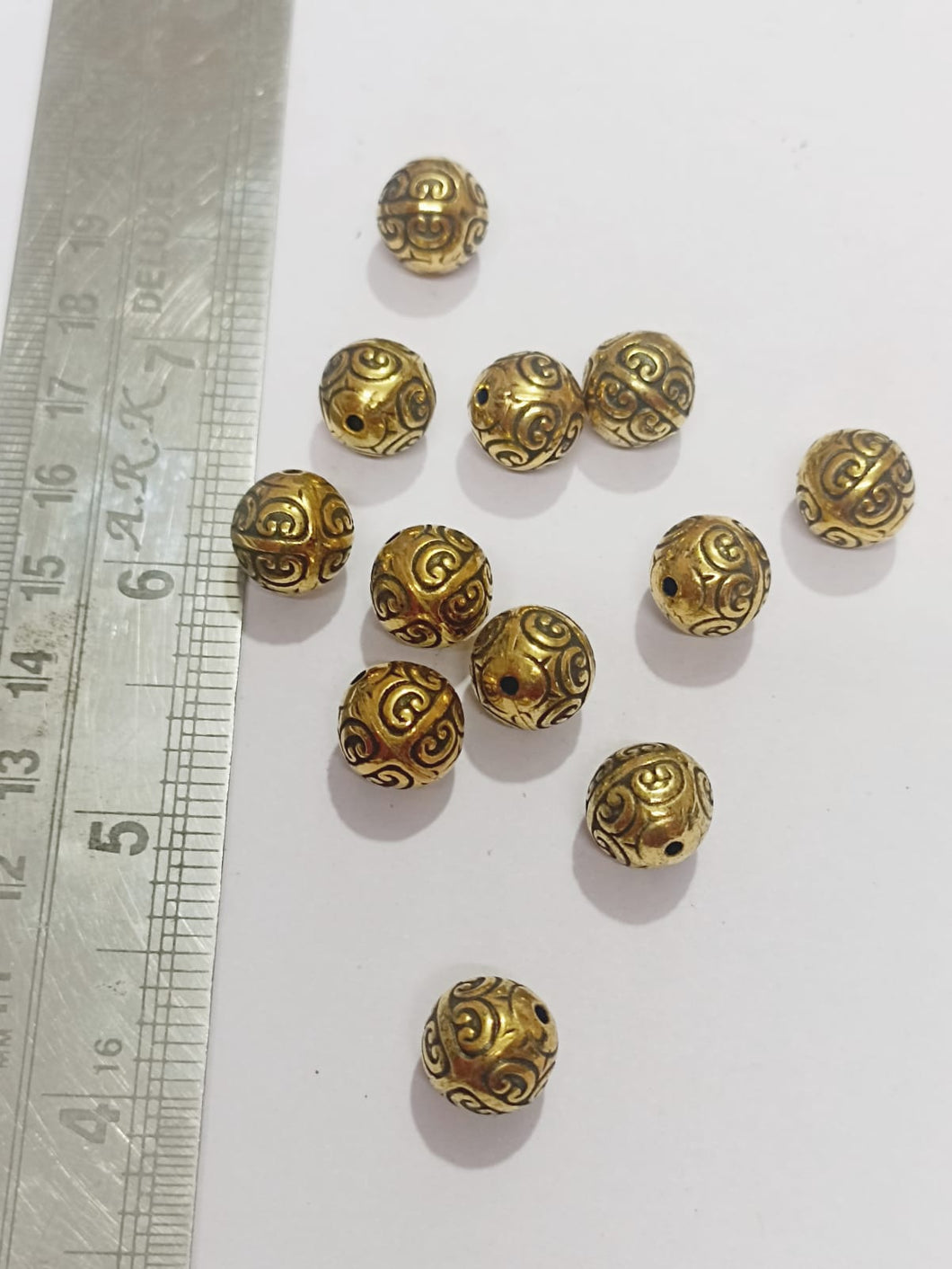 Antique Gold Beads CCB 65