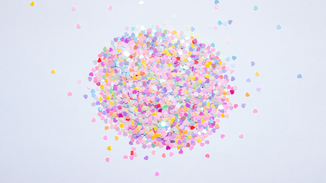 Heart Shape Sequins 10 Grams
