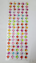 Load image into Gallery viewer, Multi Shaped Shining Stone Crystal Studs/Stickers for Art &amp; Craft, Decoration, Project Work, School Work, Boarder Making, Creative Work Etc.
