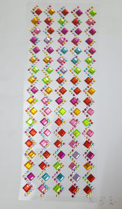 Multi Shaped Shining Stone Crystal Studs/Stickers for Art & Craft, Decoration, Project Work, School Work, Boarder Making, Creative Work Etc.