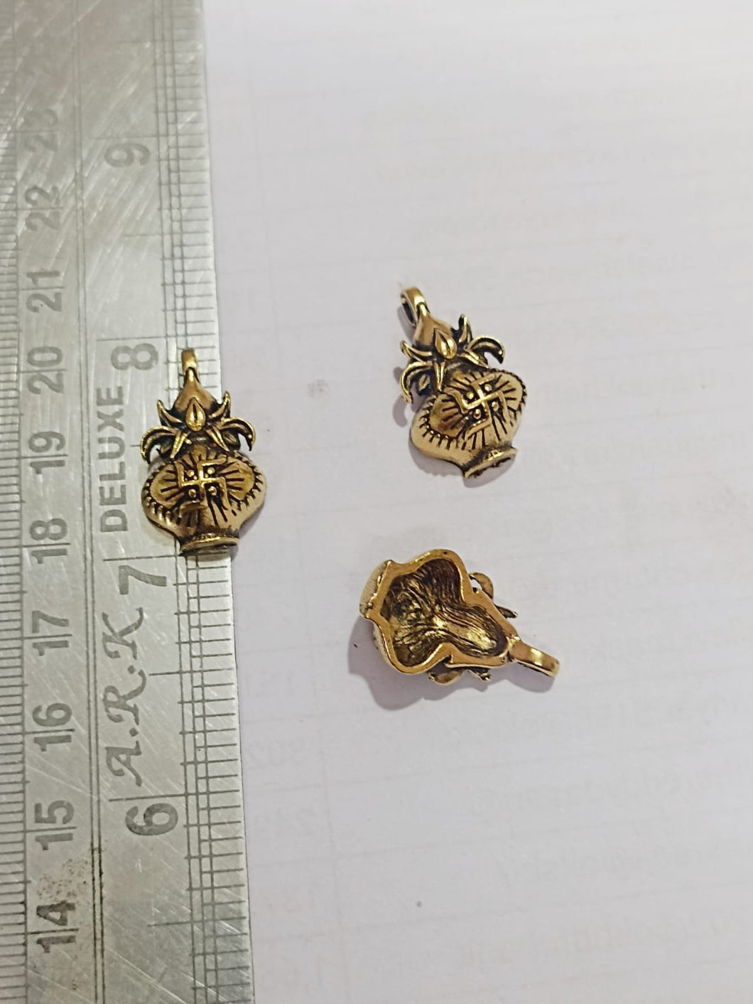 Antique Gold Kalasam Charms C6