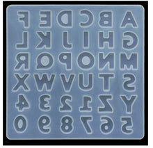 Load image into Gallery viewer, Resin Silicone Mould Alphabet and Number 4 mm Thick &amp; 0.75 Inches
