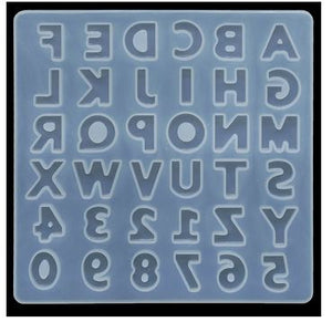 Resin Silicone Mould Alphabet and Number 4 mm Thick & 0.75 Inches