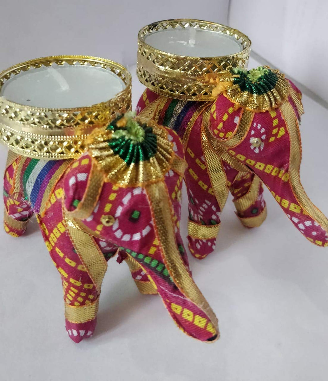 Elephant Tealight Handicraft Candle Stand For Bedroom Dinning Area Event Decoration Diwali Gifts