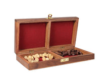 Load image into Gallery viewer, Wooden Handmade Folding Chess Board Set.
