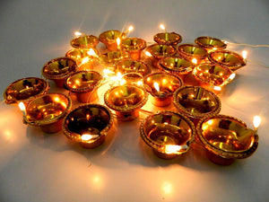 Festival Golden Diya Lights