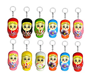 Wooden Doll Keyrings & Keychains for Home.