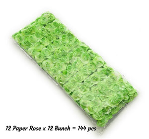 Paper Flower / Paper Flower- Light Green Necklace Link Accessories
