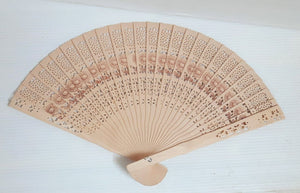 Wooden Printed Folding Hand Fan.