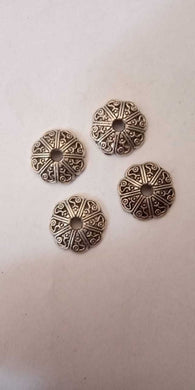 Silver Bead Cap Antique Metal Cap