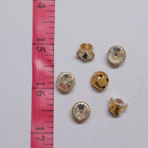 Round Shape Crystal Stone/Kundan 8mm (1 Piece)