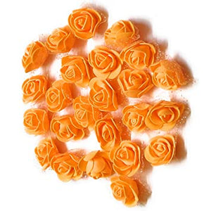 Foam Flower - Orange Color-pack of 5