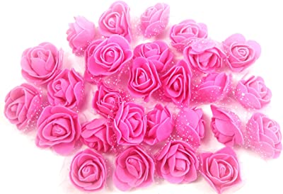 Foam Flower - Dark Pink-pack of 5