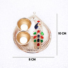 Load image into Gallery viewer, Festival Collection Tray- Peacock Plate with Katori
