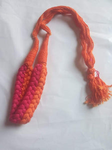 Dori Orange Base+ Colors & Pink Necklace (Tassels)