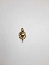 Load image into Gallery viewer, Antique Metal Gold Face Charms / Connectors with Hook Opened.AL-56
