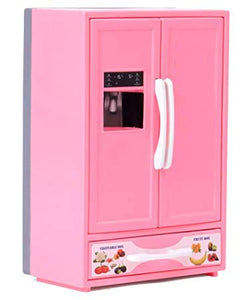 Miniature Toys Premium Quality Double Door Refrigerator Toy for Kids