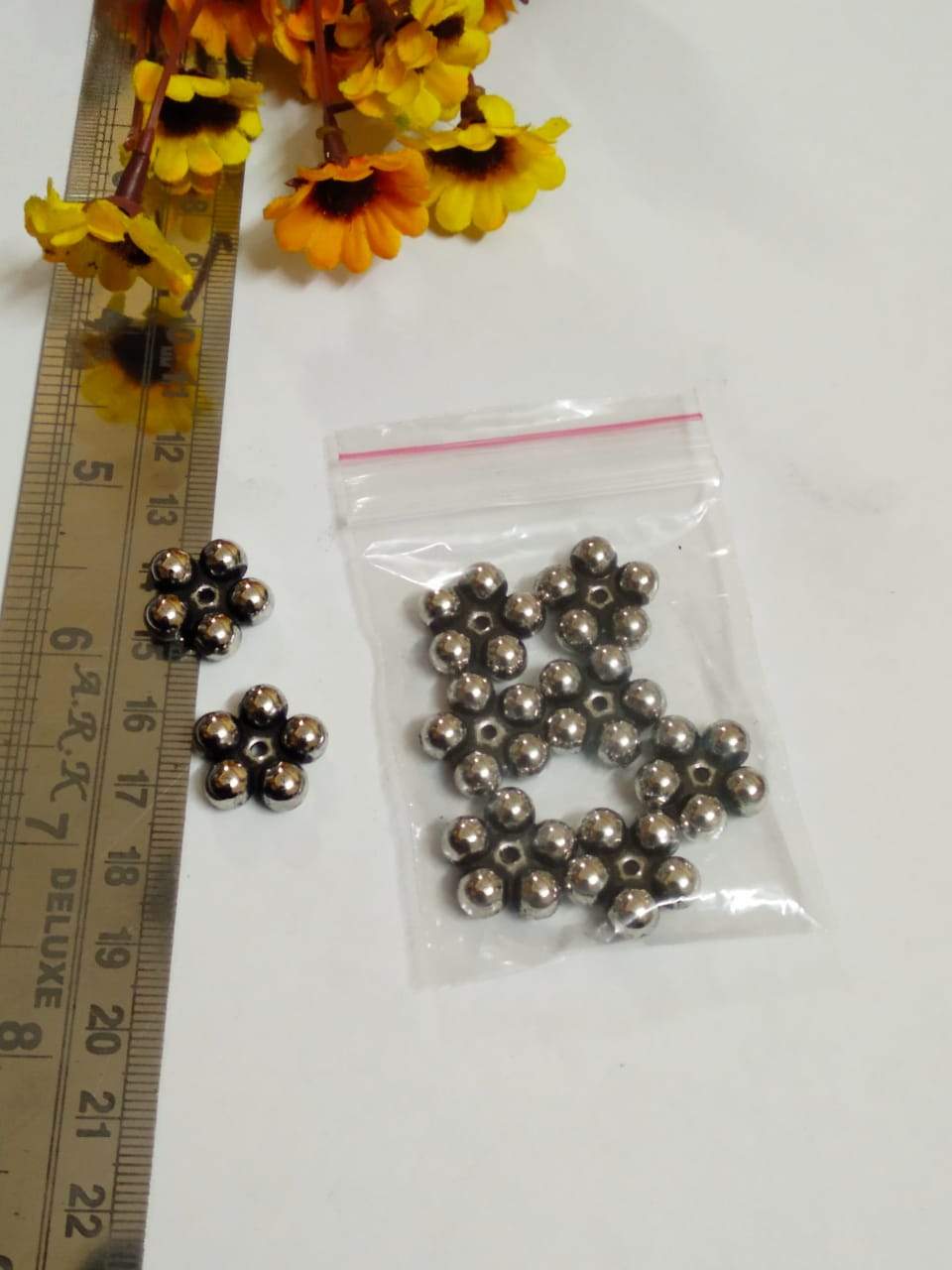 Antique Silver Beads Ccb 8