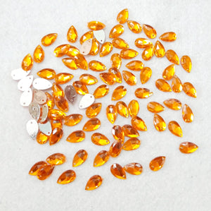 Kundan Stone Thilak Shape 10X7-(20 grames) WITH HOLE