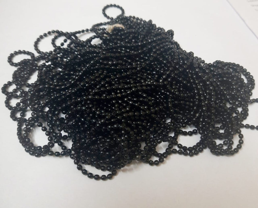Ball Chain 1 Size - Black- 2 Meters