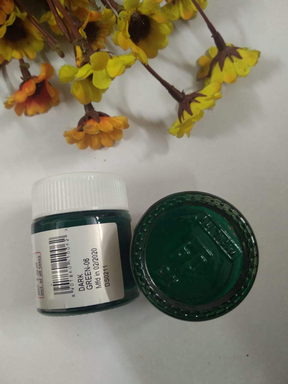 Fevicryl Acrylic Colors - Dark Green Fabric Glue & Adhesives