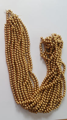 Antique Gold Plastic Beads Full Bunch 06 mm