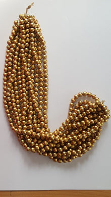 Antique Gold Plastic Beads Full Bunch 08 mm