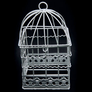 Bird Metal Cage (Set 3pcs) Square Plane With Wall Hanging