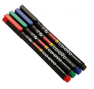 Camlin Cd - Dvd Marker Pen Available In Colors (Black Blue Red Green) Stationery Products