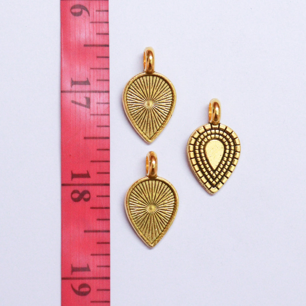 Gold Leaf Charms GL 01 Pair (2pcs)