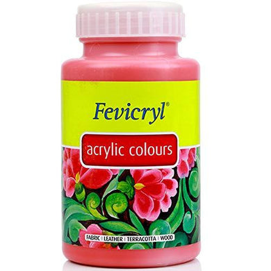 Fevicryl Acrylic Colors - Crimson 500Ml Fabric Glue & Adhesives