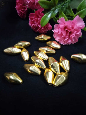 Dholki Beads Gold Big - DLK03