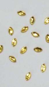 Flat Back Framed Kundan GOLDEN STONE 6 mm EYE Shape FC 08